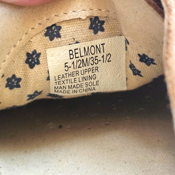 Love ED Belmont Western Boho Tan Suede Lace Up Loafer Sneakers Size 5.5M - Picture 13 of 13